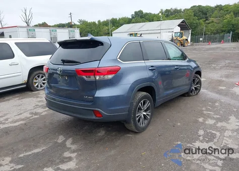 2018 Toyota Highlander Le Plus from USA, damaged, VIN 5TDBZRFH3JS878598